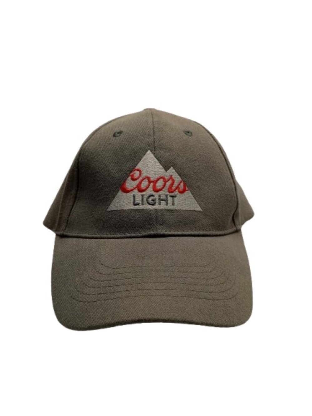 Coors Light Gray Snap Back Cap OS Good Condition Clean Band